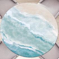 Toalha de mesa Butaluk Coastal Beach impermeável para mesa redonda Toalha de mesa Butaluk Coastal Beach impermeável para mesa redonda