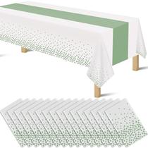 Toalha de mesa byojia, pacote com 16, 137x274 cm, conjunto descartável 2 em 1 Toalha de mesa byojia, pacote com 16, 137x274 cm, conjunto descartável 2 em 1