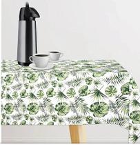 Toalha De Mesa Classic Folhas Verdes 1,37M Kapazi