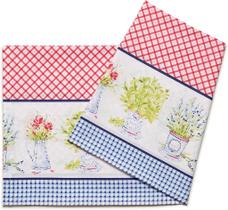 TOALHA DE MESA COT ROYAL QUADRADA VERMELHO LILLE - 50% Algodão e 50% Poliéster