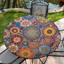 Toalha de mesa COTAIL redonda impermeável 120-150cm poliéster Toalha de mesa COTAIL redonda impermeável 120-150cm poliéster