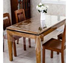 Toalha de mesa cristal impermeavel plastico pratico para sua cozinha