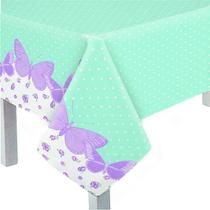 Toalha De Mesa Cromus 118x180 Cm Jardim Das Borboletas Und - Cromus festas