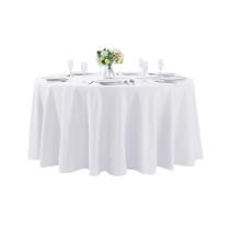 Toalha de mesa Cupuamon Lavável Poliéster 275cm Redonda Branca Toalha de mesa Cupuamon Lavável Poliéster 275cm Redonda Branca
