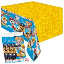 Toalha de mesa de festa exclusiva Paw Patrol Retangular Plastic x3 Toalha de mesa de festa exclusiva Paw Patrol Retangular Plastic x3