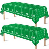 Toalha de mesa de futebol OHOME para decorações de festa, 137 x 274 cm, pacote com 2 Toalha de mesa de futebol OHOME para decorações de festa, 137 x 274 cm, pacote com 2