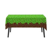 Toalha De Mesa De Grama Para Festa De Aniversário Pixel Miner, Decorações Gamer, Suprimentos Para