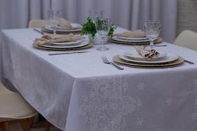Toalha de Mesa de Linhão Rústico 6 Lugares 2.10Cm x 1.40Cm Premium Alta Qualidade
