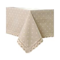 Toalha De Mesa De Linho E Algodão Com Padrão Floral, Cobertura De Mesa Minimalista E Artística Toalha De Mesa De Linho E Algodão Com Padrão Floral, Cobertura De Mesa Minimalista E Artística