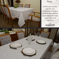 Toalha de Mesa De Linho Para Jantar Decorativa Luxuosa Otimo Acabamento 4, 6, 8, 10, 12 Lugares