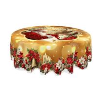 Toalha De Mesa De Natal Do Papai Noel Dourado Decorações Para Casa Cobertura De Mesa De Jantar Toalha De Mesa De Natal Do Papai Noel Dourado Decorações Para Casa Cobertura De Mesa De Jantar