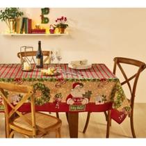 Toalha de Mesa de Natal Pop Retangular - 8 Lugares - Estampa Noel - 1,40x2,50m - Lepper