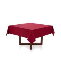 Toalha de mesa de Natal Quadrada Karsten 8 lugares Veríssimo Vermelho