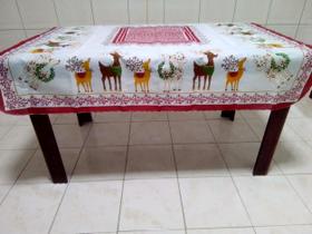 Toalha de Mesa de Natal Victória 4 Lugares.