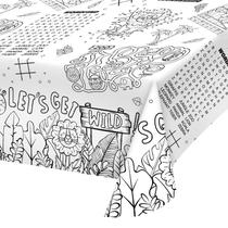 Toalha de Mesa de Papel para Colorir Gatherfun - Tema Safari Jungle Toalha de Mesa de Papel para Colorir Gatherfun - Tema Safari Jungle