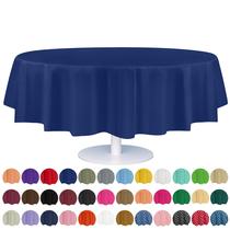 Toalha de mesa de plástico descartável Grandipity 84 polegadas, pacote com 12