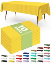 Toalha de mesa de plástico descartável Pureegg 10 Pack 137x274cm Toalha de mesa de plástico descartável Pureegg 10 Pack 137x274cm