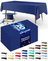 Toalha de mesa de plástico descartável Pureegg, 20 pacotes, azul marinho Toalha de mesa de plástico descartável Pureegg, 20 pacotes, azul marinho
