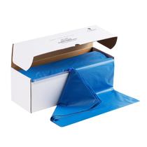 Toalha de mesa de plástico Goodluck 137cm x 91m azul descartável Toalha de mesa de plástico Goodluck 137cm x 91m azul descartável