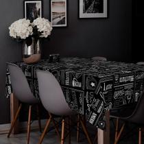 Toalha de Mesa de Plástico Impermeável Térmico 10 Lugares 3,00 X 1,40M Fácil de Limpar Não suja PVC