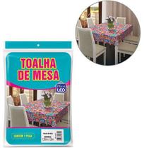 Toalha de Mesa de Plastico Pe Retangular Estampa 2,20x1,35m - Plast Leo Toalha de Mesa de Plastico Pe Retangular Estampa 2,20x1,35m - Plast Leo