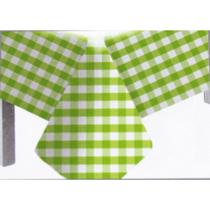 Toalha De Mesa De Plástico Perolizada Xadrez 80x80cm 10 Unidades