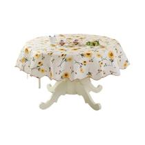 Toalha De Mesa De PVC Com Estampa Floral 152cm 180cm Impermeável E À Prova De Óleo Para Mesa De