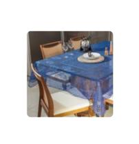 Toalha De Mesa De Renda Quadrada Azul 1,60M X 1,60M Rendhac