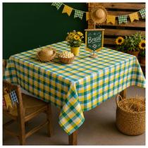 Toalha de Mesa de Tecido Futebol do Brasil Dia de Jogo Churrasco e Boteco Toalha de Mesa de Tecido Futebol do Brasil Dia de Jogo Churrasco e Boteco