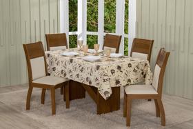 Toalha de Mesa de Tecido Oxford Estampada para Cozinha