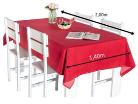 Toalha De Mesa Decorativa 6 Lugares Vermelha Ceia De Natal Toalha De Mesa Decorativa 6 Lugares Vermelha Ceia De Natal