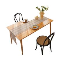 Toalha De Mesa Decorativa Em Tecido Xadrez Com Bolinhas Pequenas Para Jantar E Piquenique