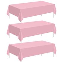 Toalha de Mesa Descartável Childom 3 Unidades 137x274 cm Rosa