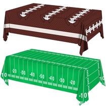 Toalha de Mesa Descartável Cokoness - Futebol - 54x108 Polegadas (Pacote com 2) Toalha de Mesa Descartável Cokoness - Futebol - 54x108 Polegadas (Pacote com 2)