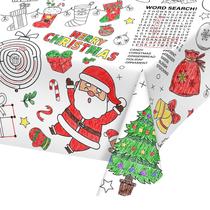 Toalha de Mesa Descartável Gatherfun para Natal - 54x88 polegadas Toalha de Mesa Descartável Gatherfun para Natal - 54x88 polegadas