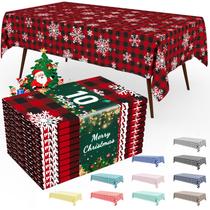 Toalha de mesa descartável impermeável Smiry, pacote com 10, 137x274cm