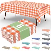 Toalha de mesa descartável misaya Buffalo 6 pacotes 137x274cm Toalha de mesa descartável misaya Buffalo 6 pacotes 137x274cm