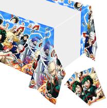 Toalha de mesa descartável My Hero Academy, pacote com 2 unidades, 70x42cm
