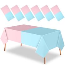 Toalha de mesa descartável Peryiter Gender Reveal 137x274cm 6 unidades Toalha de mesa descartável Peryiter Gender Reveal 137x274cm 6 unidades