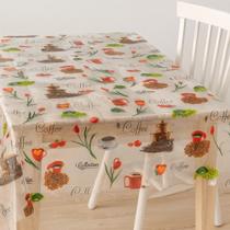 Toalha De Mesa Diamante Coffee Peça Pronta 1,38x3,00m Vinil PVC Toalha De Mesa Diamante Coffee Peça Pronta 1,38x3,00m Vinil PVC