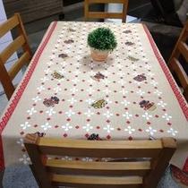 Toalha de mesa dias linhão 1,40 x 1,40 - bule Toalha de mesa dias linhão 1,40 x 1,40 - bule