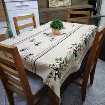 Toalha de mesa dias linhão 1,40 x 1,40 - flor marrom Toalha de mesa dias linhão 1,40 x 1,40 - flor marrom