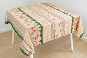 Toalha de mesa dias linhão 1,40 x 1,40 - flor rosa