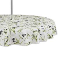 Toalha de mesa DII Indoor/Outdoor Collection Olive Print 152cm