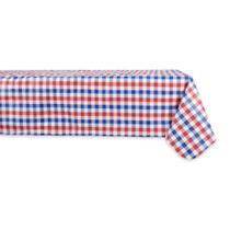 Toalha de mesa DII Summer Checker com forro de flanela de vinil 152x213cm
