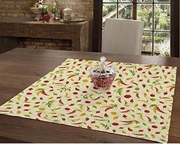 Toalha de Mesa Dohler Anti Mancha Estampada Quadrada 78x78cm Mesa Posta Decoração Sala de Jantar