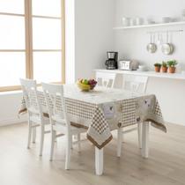 Toalha De Mesa Dubai Marrom Mod7114A Rolo 1,37x20m Vinil Pvc Toalha De Mesa Dubai Marrom Mod7114A Rolo 1,37x20m Vinil Pvc