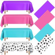 Toalha de mesa Dunzoom Puppy Dog Paw Print Plastic 137x274cm
