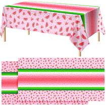Toalha de mesa Durony Watermelon Plastic 137cm x 274cm Rosa x2 Toalha de mesa Durony Watermelon Plastic 137cm x 274cm Rosa x2
