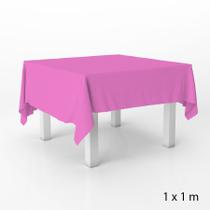 Toalha de Mesa em TNT - 1 x 1 metro - Rosa - 5 unidades - Best Fest -